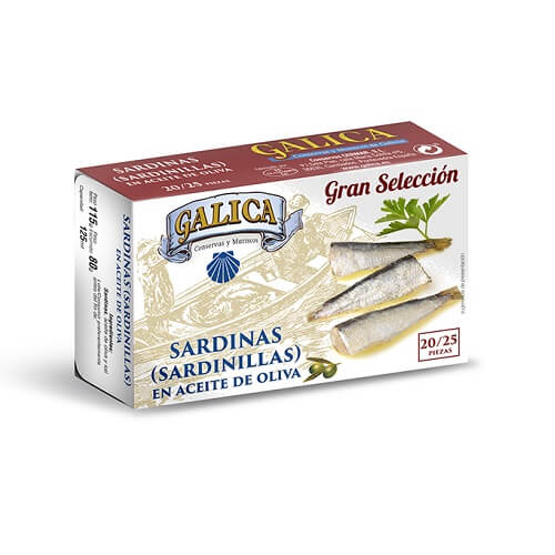 Sardinillas en Aceite de Oliva Galica 20-25